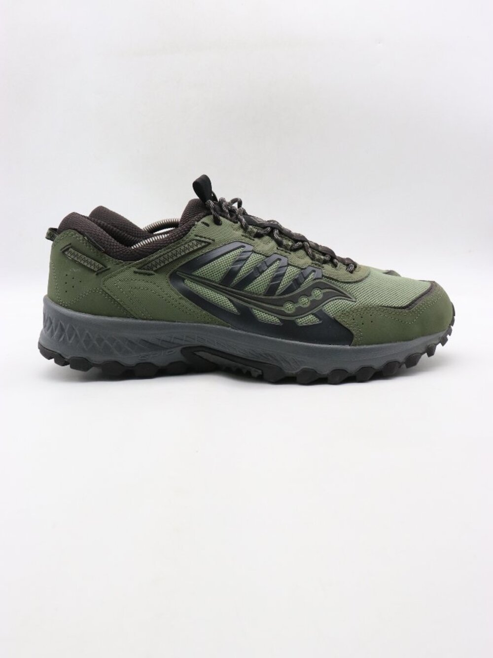 Saucony Grid Peak GTX Men's Size 13 Trail Running Shoes Green Black S70849-2